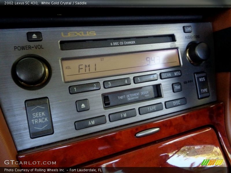 White Gold Crystal / Saddle 2002 Lexus SC 430