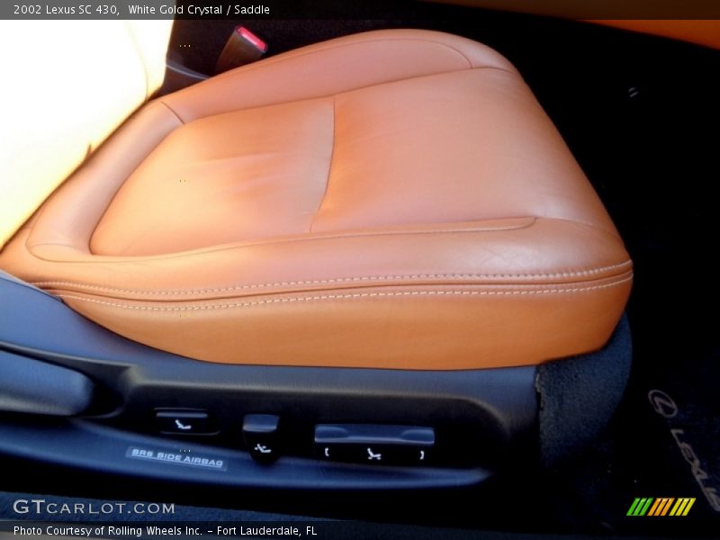 White Gold Crystal / Saddle 2002 Lexus SC 430