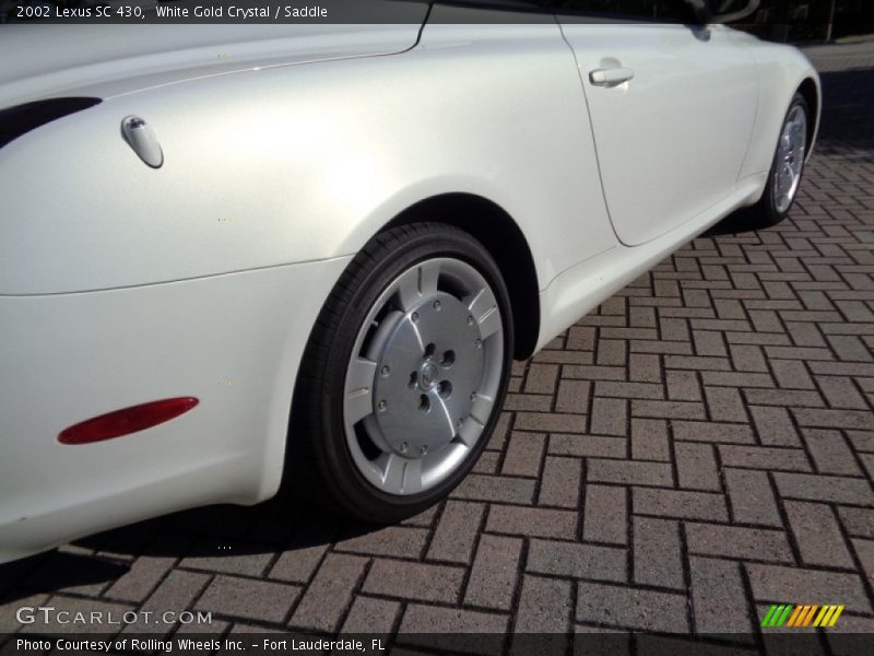 White Gold Crystal / Saddle 2002 Lexus SC 430
