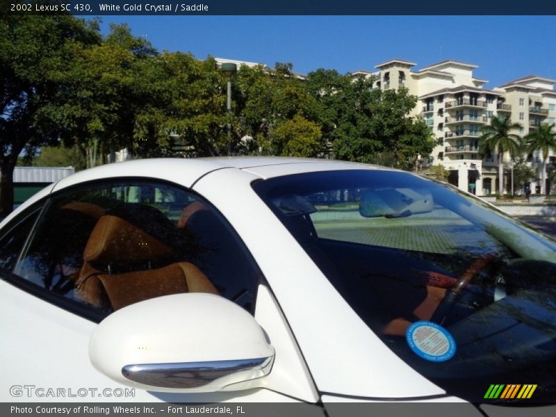 White Gold Crystal / Saddle 2002 Lexus SC 430