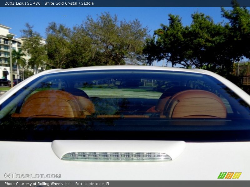 White Gold Crystal / Saddle 2002 Lexus SC 430