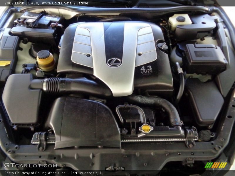 White Gold Crystal / Saddle 2002 Lexus SC 430