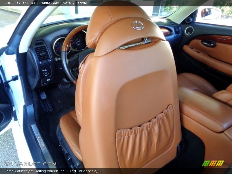 White Gold Crystal / Saddle 2002 Lexus SC 430