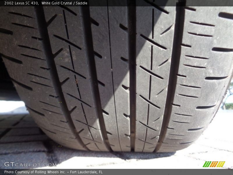 White Gold Crystal / Saddle 2002 Lexus SC 430