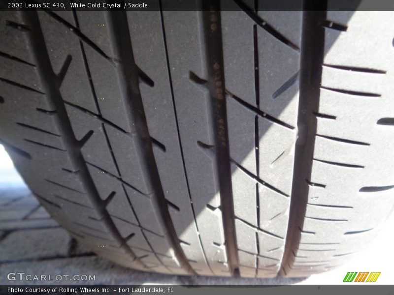 White Gold Crystal / Saddle 2002 Lexus SC 430