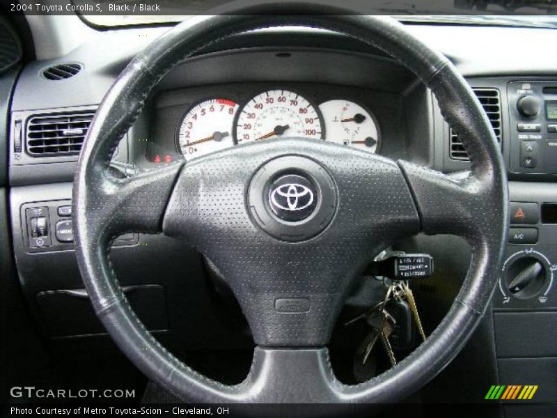 Black / Black 2004 Toyota Corolla S