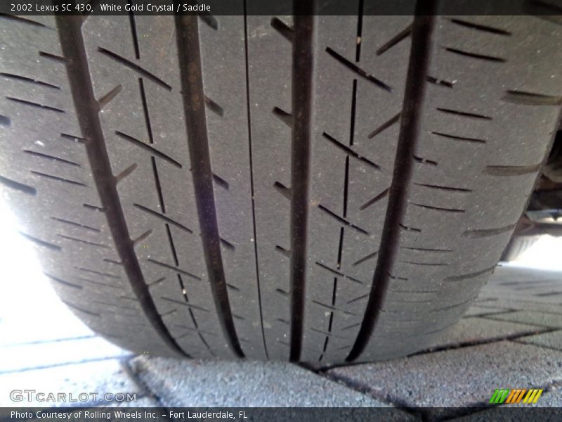 White Gold Crystal / Saddle 2002 Lexus SC 430