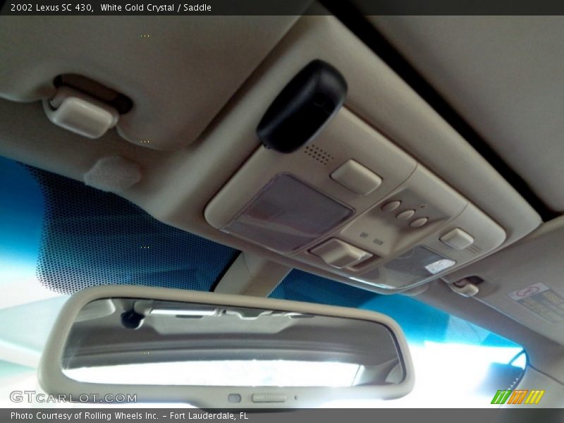 White Gold Crystal / Saddle 2002 Lexus SC 430