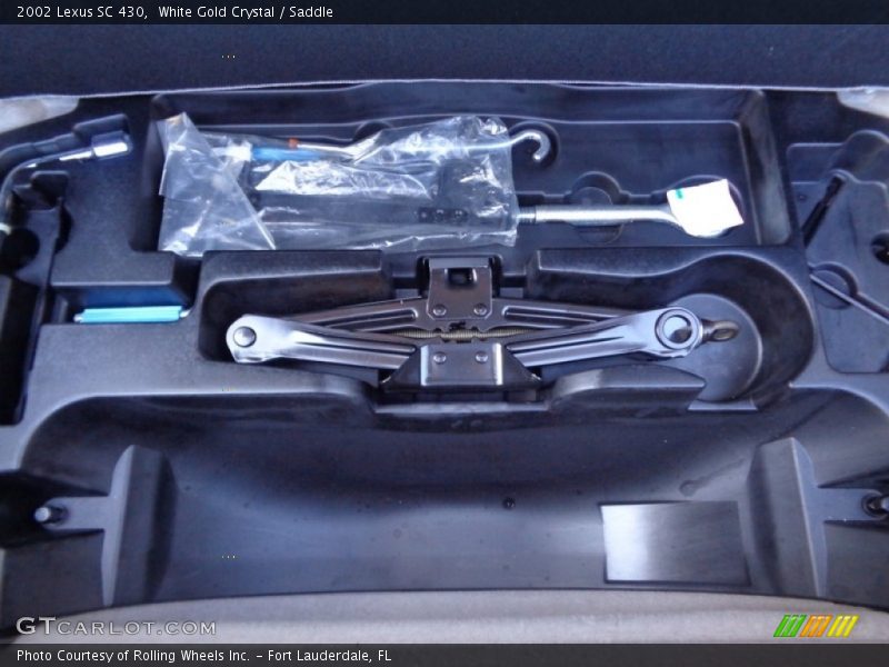 White Gold Crystal / Saddle 2002 Lexus SC 430