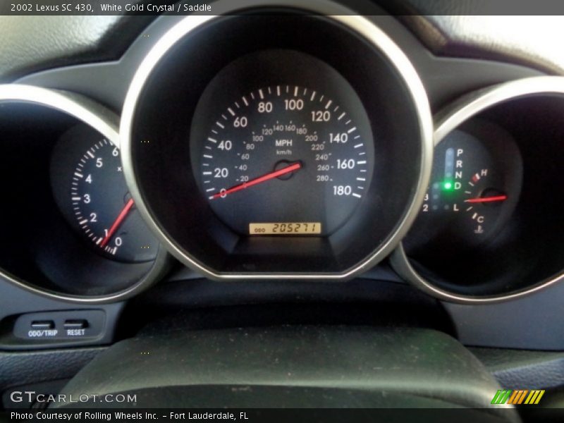 White Gold Crystal / Saddle 2002 Lexus SC 430