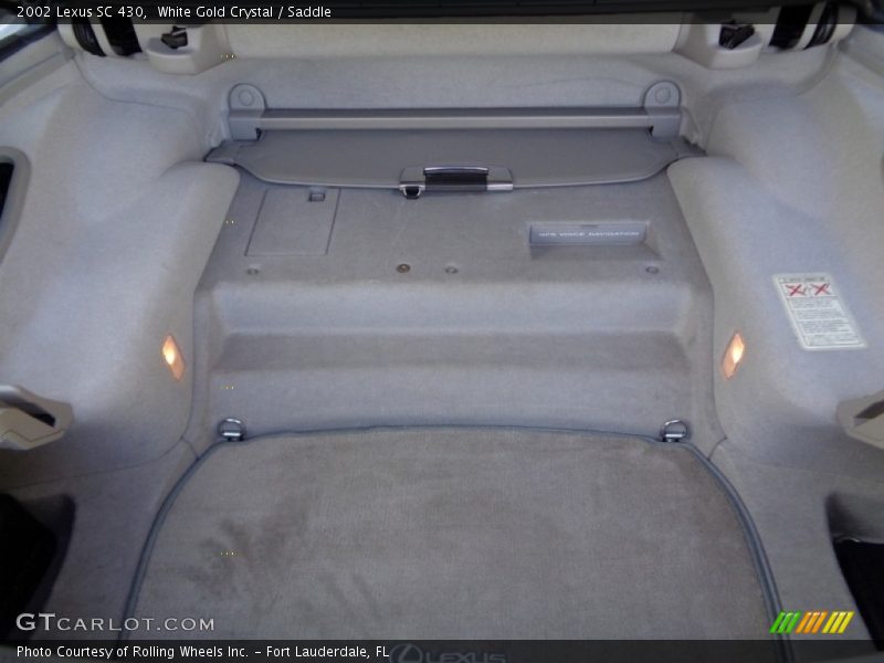 White Gold Crystal / Saddle 2002 Lexus SC 430