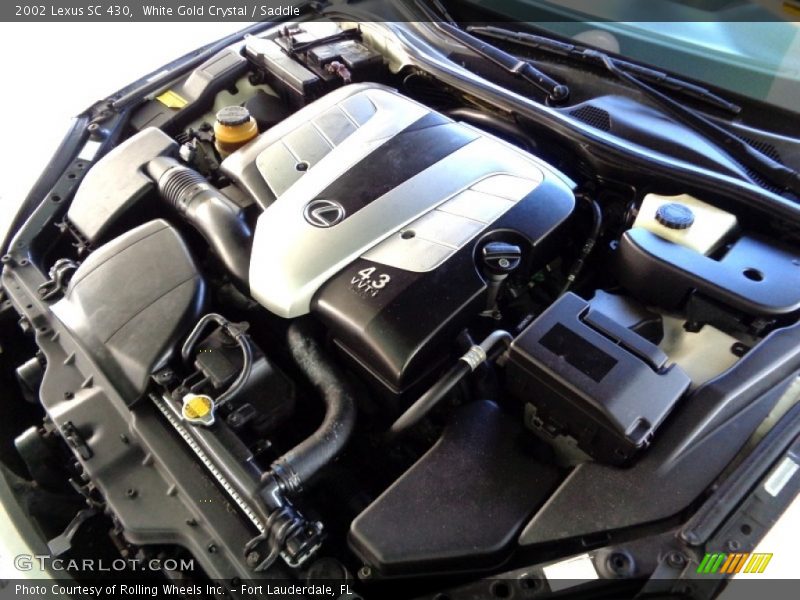 White Gold Crystal / Saddle 2002 Lexus SC 430