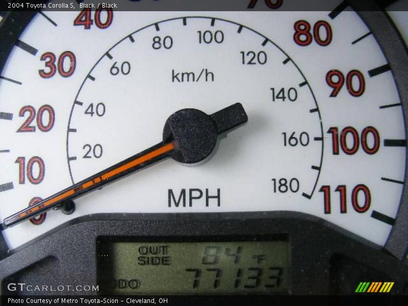 Black / Black 2004 Toyota Corolla S