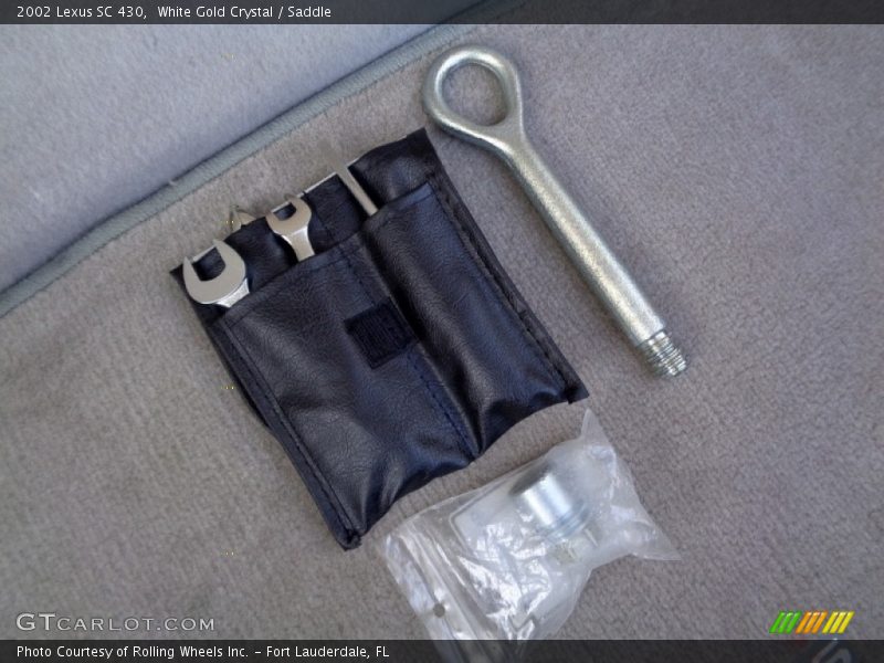 White Gold Crystal / Saddle 2002 Lexus SC 430