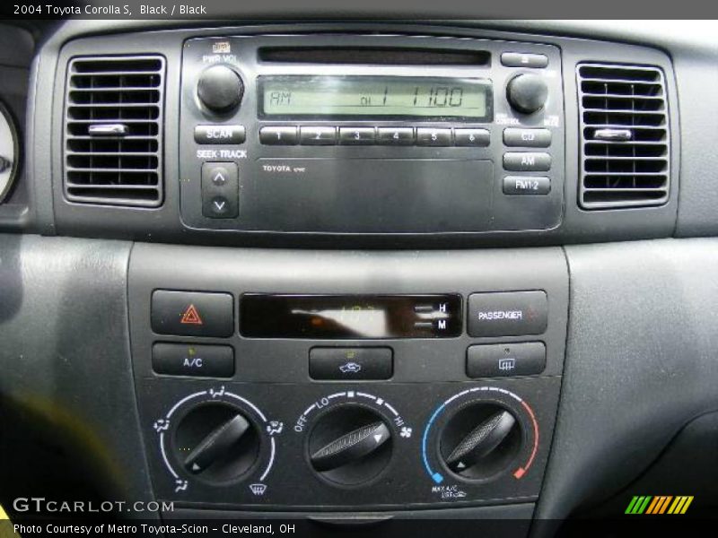 Black / Black 2004 Toyota Corolla S