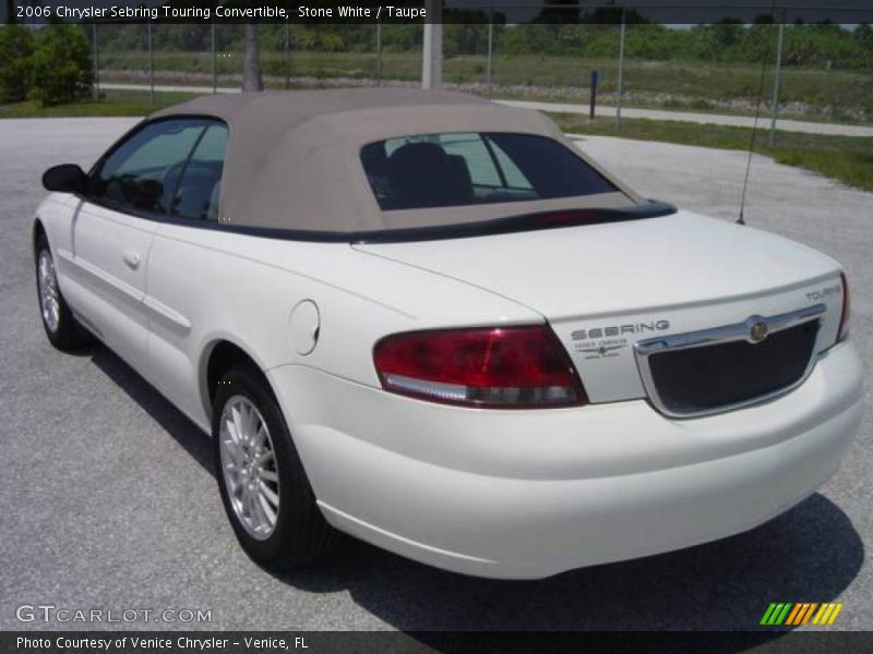 Stone White / Taupe 2006 Chrysler Sebring Touring Convertible