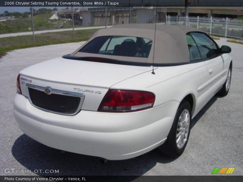 Stone White / Taupe 2006 Chrysler Sebring Touring Convertible