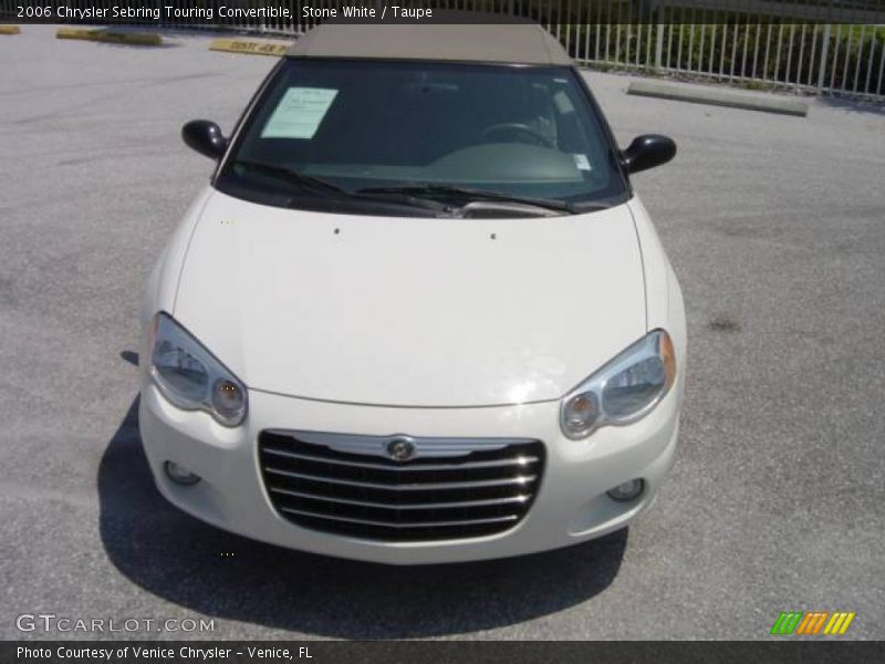 Stone White / Taupe 2006 Chrysler Sebring Touring Convertible