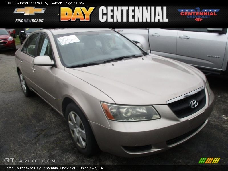 Golden Beige / Gray 2007 Hyundai Sonata GLS