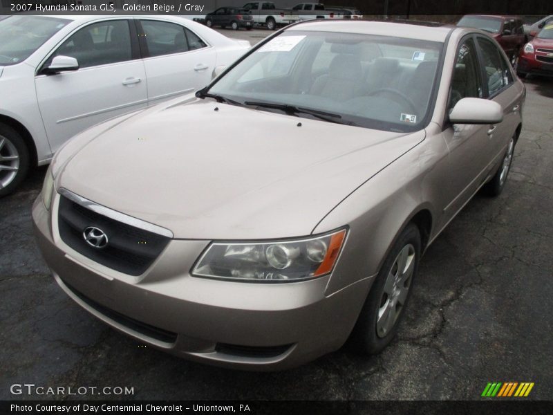 Golden Beige / Gray 2007 Hyundai Sonata GLS