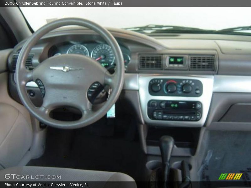 Stone White / Taupe 2006 Chrysler Sebring Touring Convertible