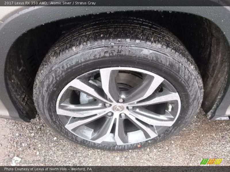 Atomic Silver / Stratus Gray 2017 Lexus RX 350 AWD