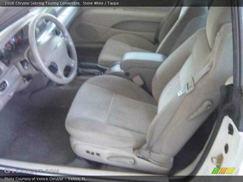 Stone White / Taupe 2006 Chrysler Sebring Touring Convertible