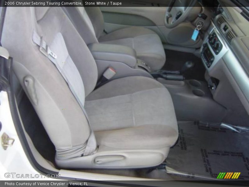 Stone White / Taupe 2006 Chrysler Sebring Touring Convertible
