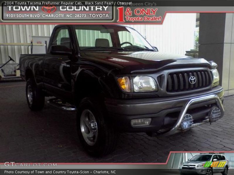 Black Sand Pearl / Charcoal 2004 Toyota Tacoma PreRunner Regular Cab