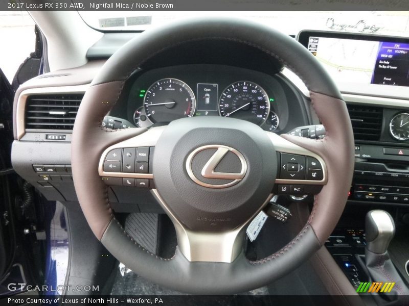 Nightfall Mica / Noble Brown 2017 Lexus RX 350 AWD
