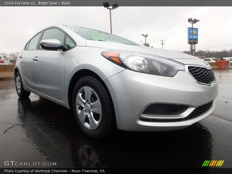 Bright Silver / Black 2014 Kia Forte LX