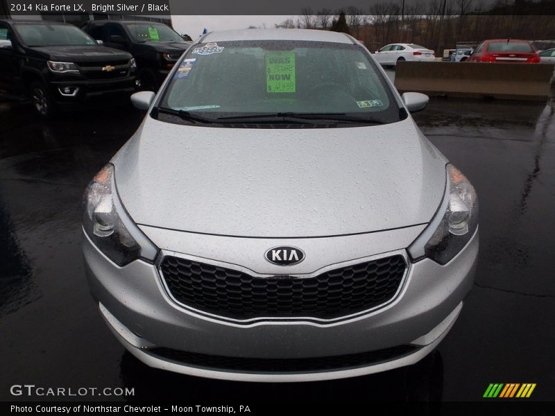 Bright Silver / Black 2014 Kia Forte LX