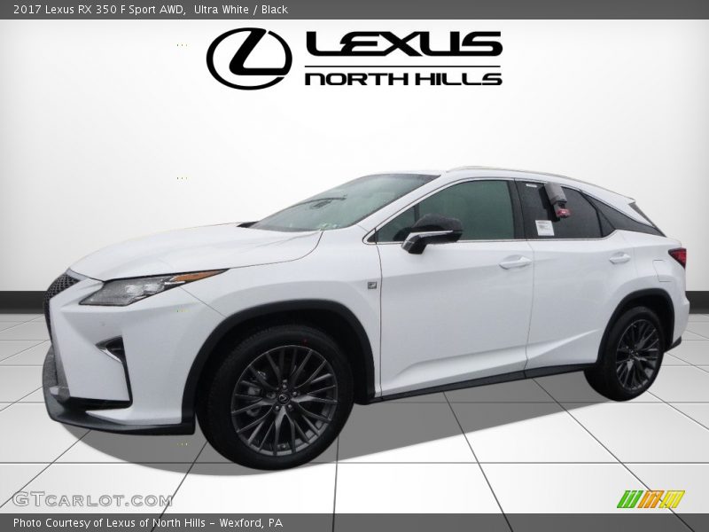 Ultra White / Black 2017 Lexus RX 350 F Sport AWD