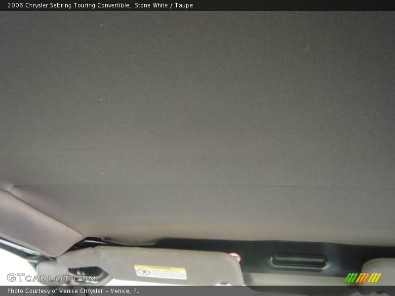 Stone White / Taupe 2006 Chrysler Sebring Touring Convertible