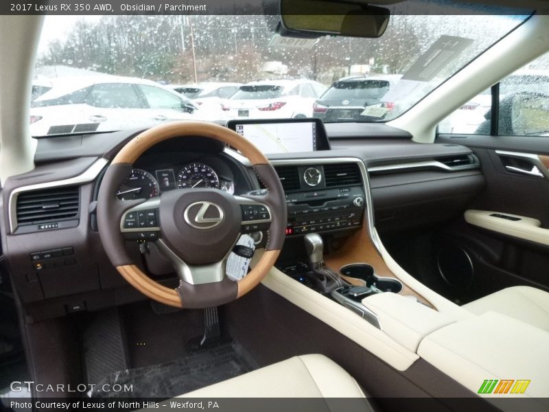 Obsidian / Parchment 2017 Lexus RX 350 AWD