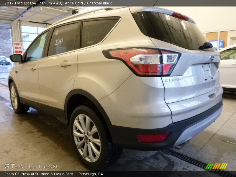 White Gold / Charcoal Black 2017 Ford Escape Titanium 4WD