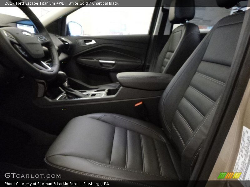 White Gold / Charcoal Black 2017 Ford Escape Titanium 4WD