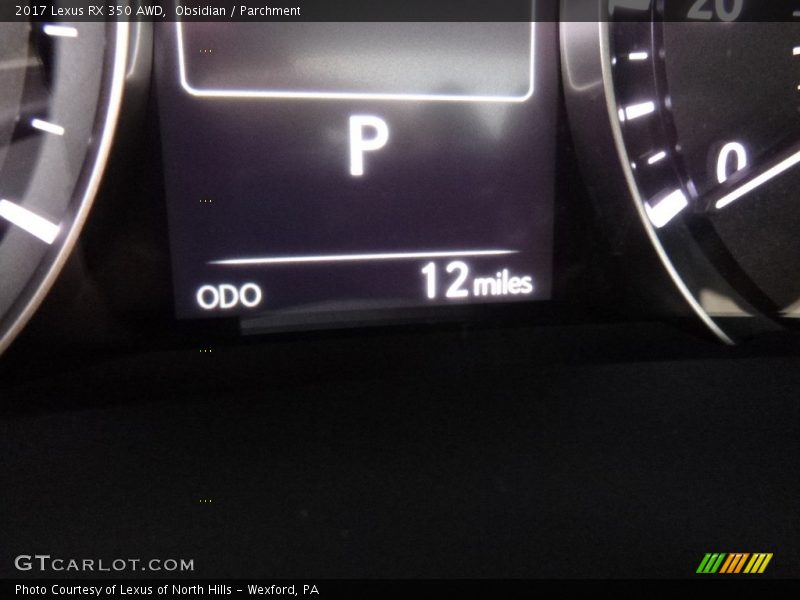 Obsidian / Parchment 2017 Lexus RX 350 AWD