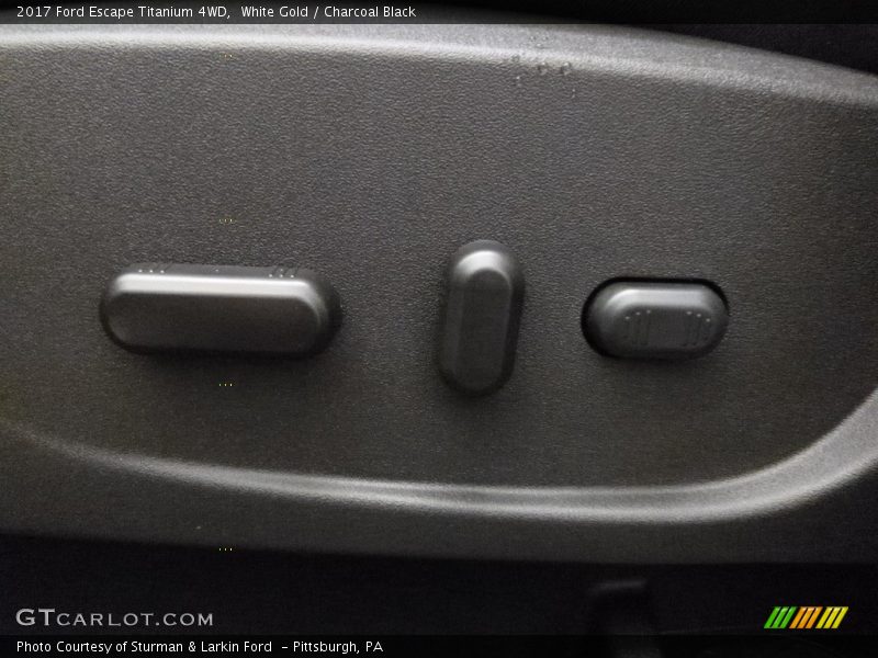 White Gold / Charcoal Black 2017 Ford Escape Titanium 4WD