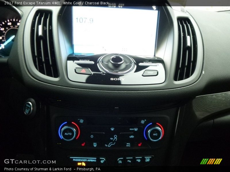 White Gold / Charcoal Black 2017 Ford Escape Titanium 4WD