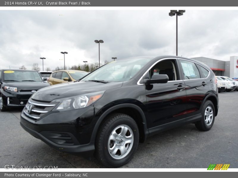 Crystal Black Pearl / Black 2014 Honda CR-V LX