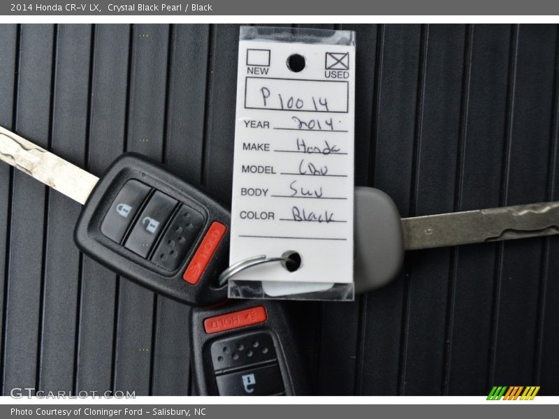Crystal Black Pearl / Black 2014 Honda CR-V LX
