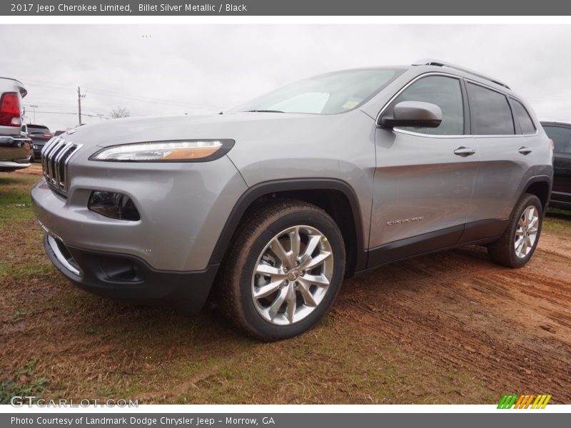 Billet Silver Metallic / Black 2017 Jeep Cherokee Limited