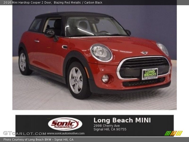 Blazing Red Metallic / Carbon Black 2016 Mini Hardtop Cooper 2 Door