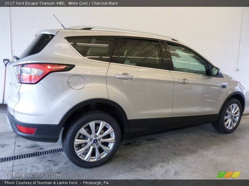 White Gold / Charcoal Black 2017 Ford Escape Titanium 4WD