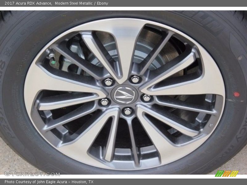 Modern Steel Metallic / Ebony 2017 Acura RDX Advance