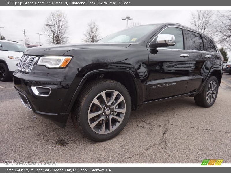 Diamond Black Crystal Pearl / Black 2017 Jeep Grand Cherokee Overland