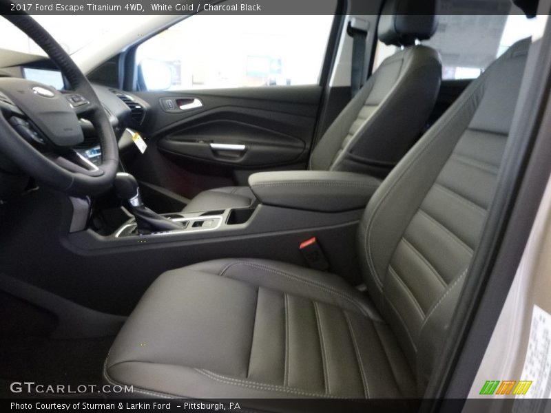 White Gold / Charcoal Black 2017 Ford Escape Titanium 4WD