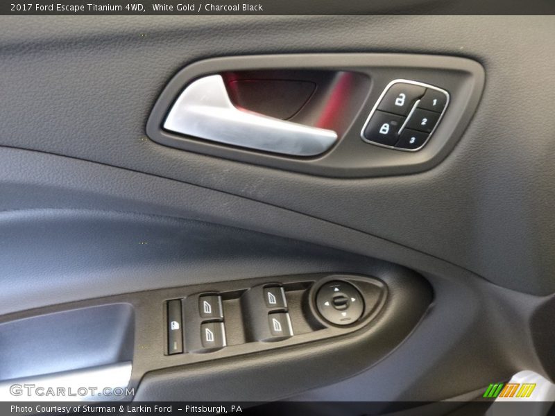 White Gold / Charcoal Black 2017 Ford Escape Titanium 4WD