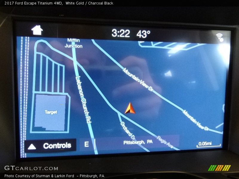 White Gold / Charcoal Black 2017 Ford Escape Titanium 4WD